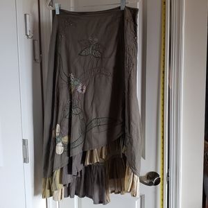 Long, Embroidered Skirt